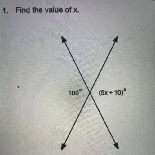 Find it the value of x.