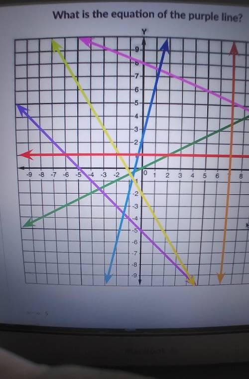 Need help what is the equation of the purple line​