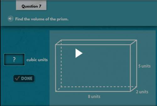 Find the volume of the Prism. -Iready