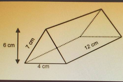 Find the surface area of the triangular prism.

A. 248 cm^B. 240 cm^C. 236 cm^D. 144 cm^​