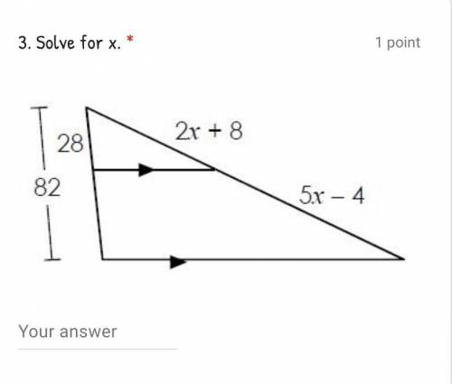 Solve for x. 
i need help please help asap