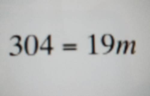 I NEED HELP ASAP ITS SO CONFUSING

Solve the following equation for the value of m. SHOW UR WORK P