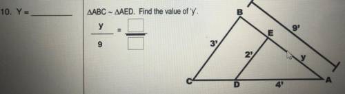 Please help me with this geometry question. It’s over similar triangles all you have to do is sent