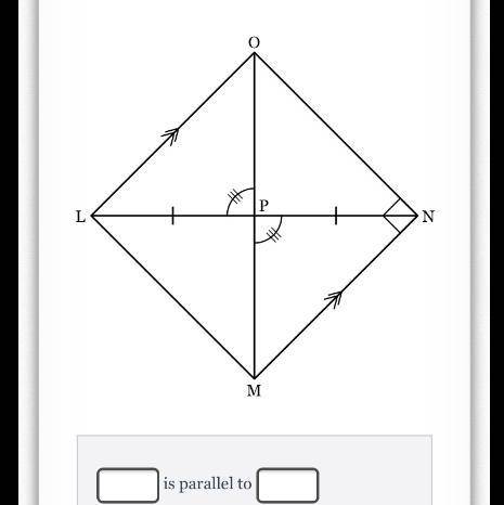 Identify two segments that are marked parallel to each other on the diagram below. PLEASE ANSWER CO