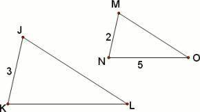 In the diagram, ΔJKL ~ ΔMNO. What is the length of the side KL?

A) 3.3
B) 6
C) 7.5
D) 10