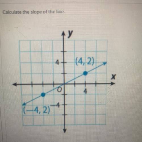 Cauculate the slope of the line: Can anybody please help me?