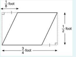 The figure shows a parallelogram inside a rectangle outline:

A parallelogram is shown within a re