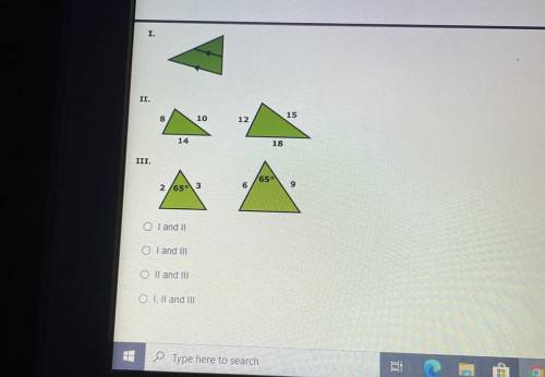 Which pair of triangles can be proven similar?