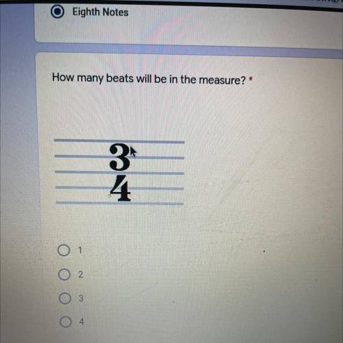 How many beats will be in the measure? *