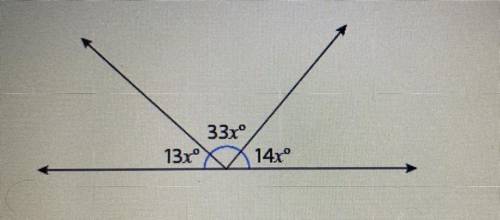 PLEASE HELP!!!

You want to find the value of x based on the information in the given image.
Which