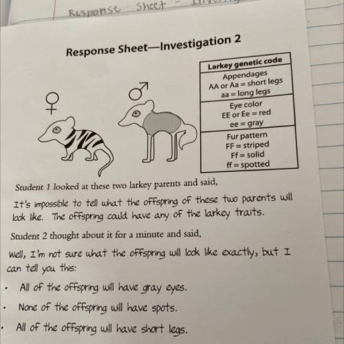 Explain what is correct and incorrect about each student's

response.
Write your explanations for