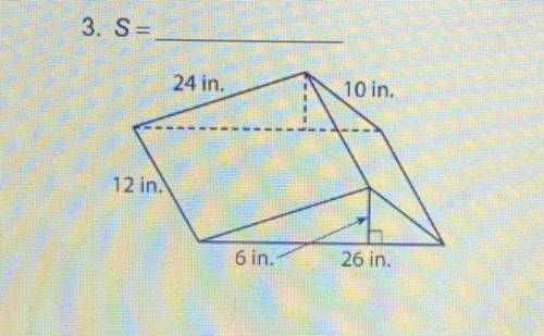 Can someone help ? This is surface area of prisms