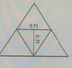 Find the total surface area of the figure.

a. 108 sq. ft.
b. 81 sq. ft.
c. 54 sq. ft.
d. 94 sq. f