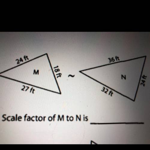 How do you find the scale factor of each pair of similar triangles?