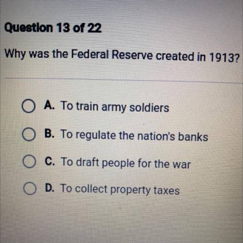 Why was the Federal Reserve created in 1913?