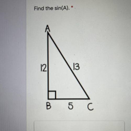 Find sin(a) 
(Picture)