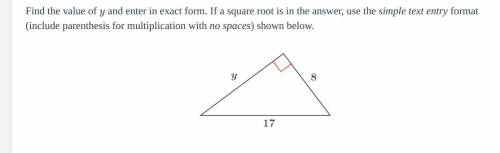 Use Pythagorean theorem