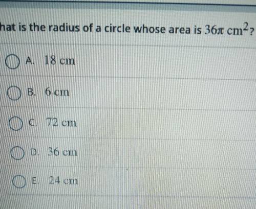 What is the radius? plzzzz helppppp​