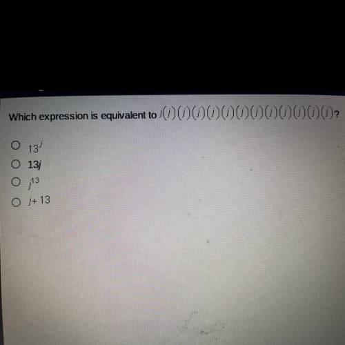 Which expression is equivalent to ...