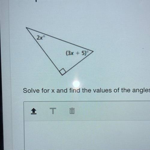 Solve for x and find the value of the angles please. this is geometry