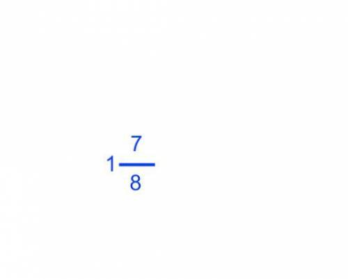 What is the mixed fraction for 15/8