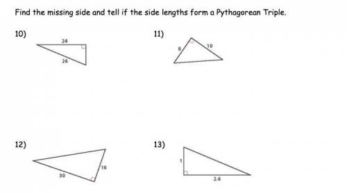 Pls help 
Pythagorean Triple