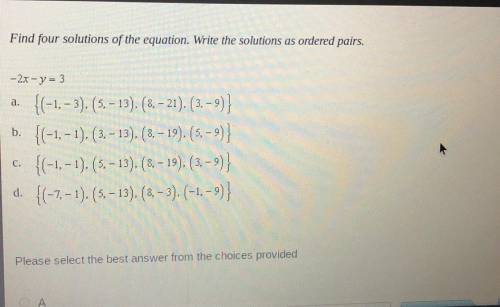 Solutions as ordered pairs