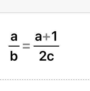 Find a in terms of b and c