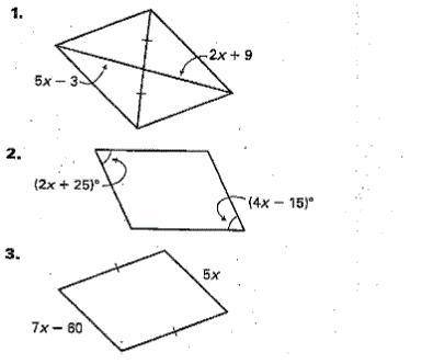 Please help For what value of x is the quadrilateral a parallelogram?