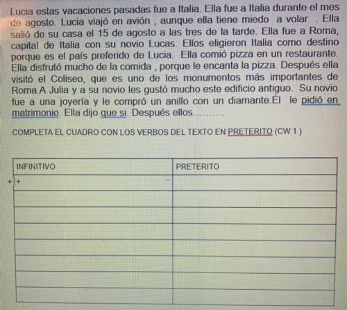 PLEASE HELP IF U KNOW SPANISH I NEED TO FILL OUT BOTH COLUMNS