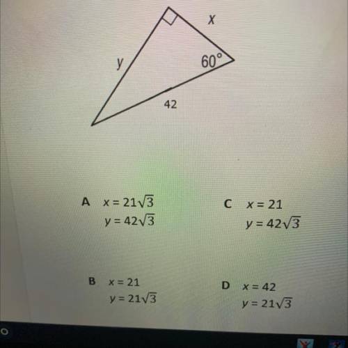 Solve for x & y ? ....