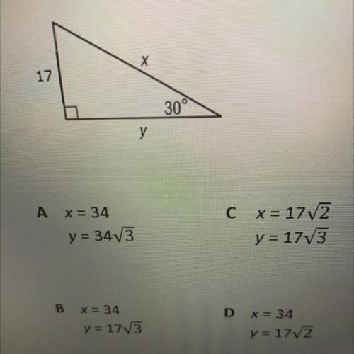 Solve for x and y.?? having trouble