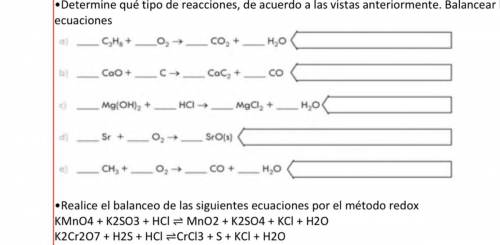 Realice el balanceo de las siguientes ecuaciones por el método redox KMnO4 + K2SO3 + HCl ⇌ MnO2 + K