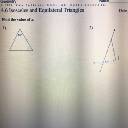 4.6 isosceles and Equilateral triangles