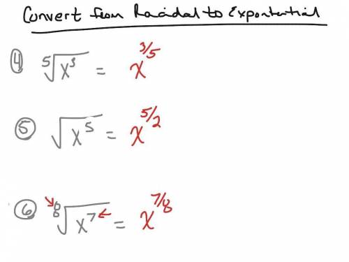 Re-write the expression in the rational exponent form
