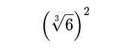 Re-write the expression in the rational exponent form.