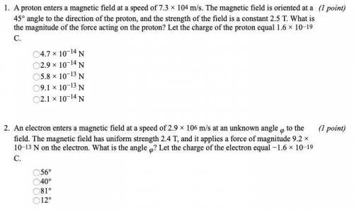 Need Physics magnetism help please, picture is attached.