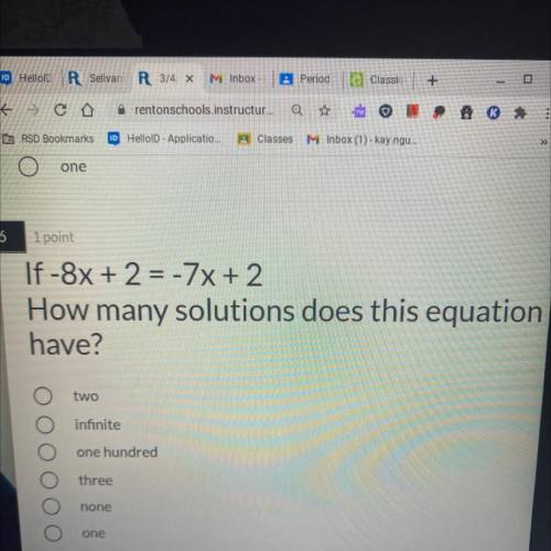How many solutions ?