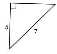 PLAESE HELP ME Find the length of the third side. If necessary, round to the nearest tenth.