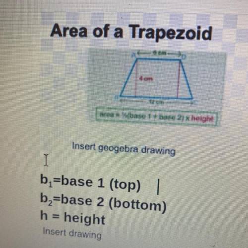 Find the Area the a Trapezoid