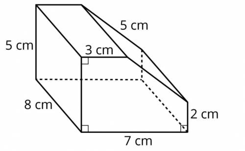Here is a prism with a pentagonal base. The height is 8 cm. What is the volume of the prism?

109