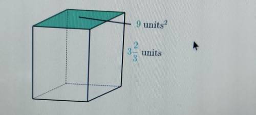 What is the volume of the following rectangular prism?​
