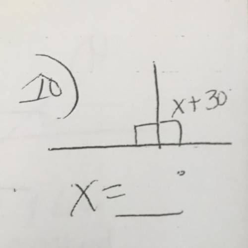 Find the missing angle or find X?