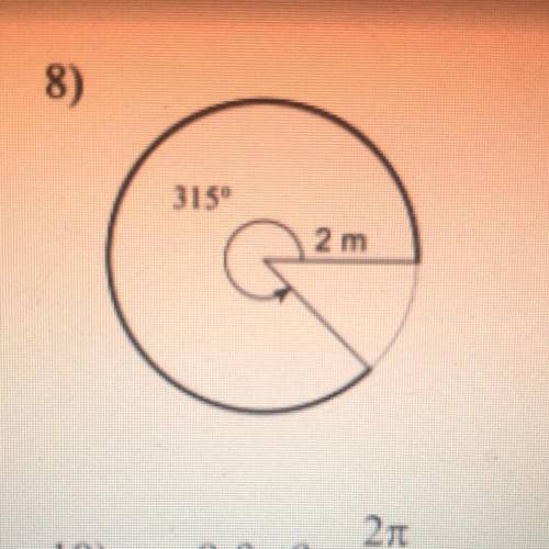Find the length of the arc