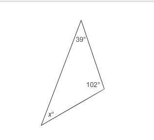 Please help me!!!
What is the value of x?
Enter your answer in the box.