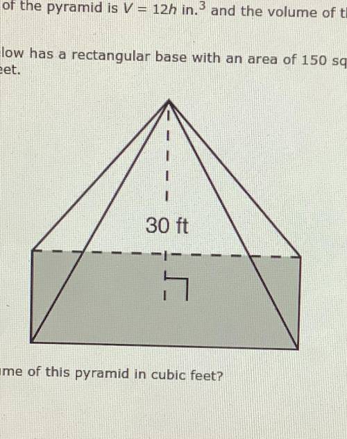 PLSS HELP ME ASAP PLSS JUST HELP ME :(

The pyramid below has a r