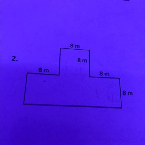 What is the area of the figure above ?