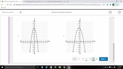 Which graph represents the function?
f(x)=−x2+x+6