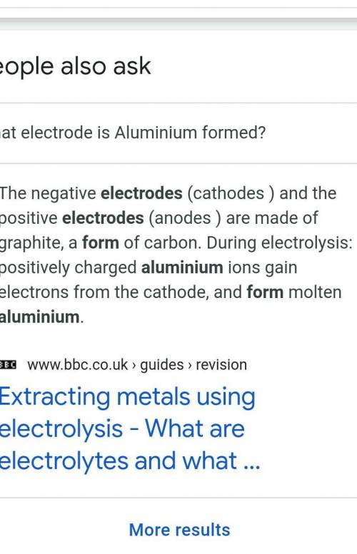 Please Help Me. Thank You!!!

Molten aluminium is formed at the  electrode where positive Al3+ ions