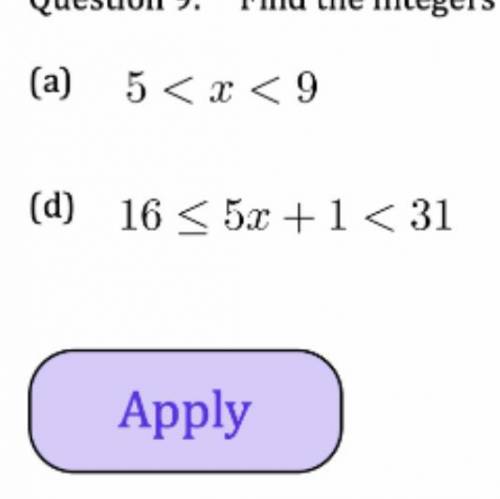 Find the integer that satisfies the inequality below.
Please help with a